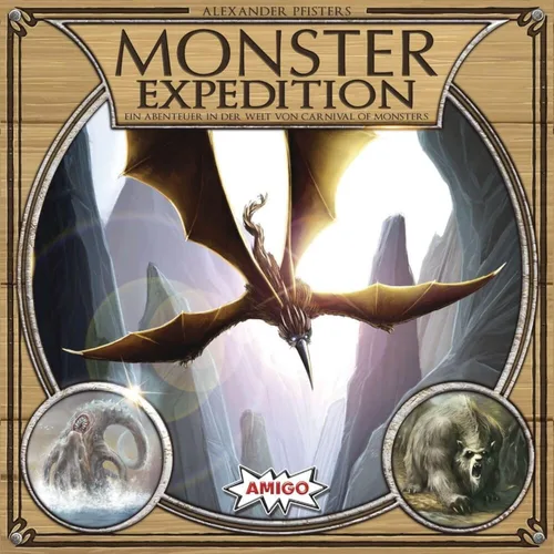 AMIGO Games Alexander Pfister's Monster Expedition - Emocionante juego de aventura rodando dados para 1-4 jugadores mayores de 12 años - Desafíos en