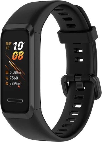 Miniatura 10 de Correas ECSEM compatibles con Huawei Band 4 y 5i de silicona suave, impermeable, ajustable, correa de reloj deportivo, correas de repuesto