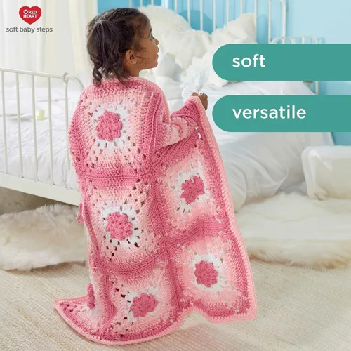 Miniatura 6 de Red Heart Soft Baby Steps madeja de lana, Aqua