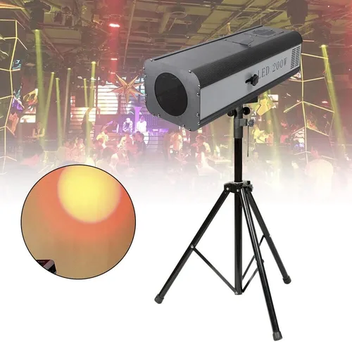 Miniatura 2 de Proyector LED de 200 W, luz de escenario de control manual, luz de escenario de apertura ajustable para DJ, discoteca, club, fiesta, boda