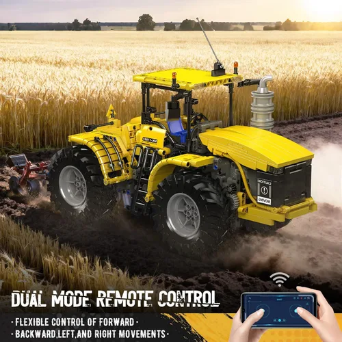 Miniatura 2 de Mould King 17081 Juego de construcción de técnica de tractor, auto de juguete 4x4, juguetes de vehículos de construcción de tractor articuado