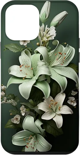 Funda para iPhone 12 mini Sage green Wildflower Aesthetic Flower