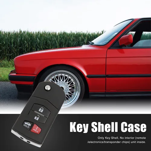 Miniatura 2 de uxcell Nuevo Smart Remote Flip Key Fob Shell Case 4 Botón para Mazda 3 5 RX-8 CX-7 CX-9 2007-2010
