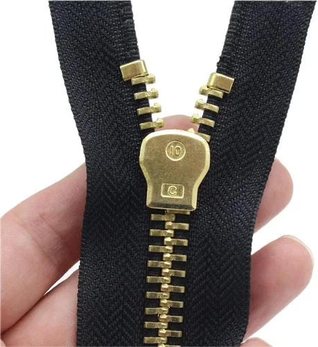 Miniatura 3 de YaHoGa #10 - Cremallera separadora de chaqueta de 8 pulgadas de latón, cremallera de metal, cremalleras de metal resistentes para chaquetas, abrigos