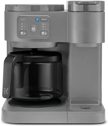 Miniatura 9 de K-Duo Essentials, cafetera de una sola porción para cápsulas de café caliente y helado y jarra, depósito de 72 Oz, múltiples tamaños de infusión