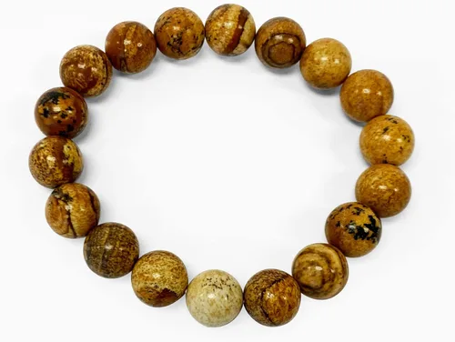 Miniatura 702 de Gem Avenue Handmade Round Bead Stretch Bracelet Unisex Natural Stone Beaded Jewelry for Men & Women, Elastic Wristband for Daily Wear