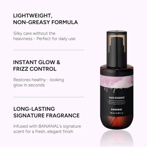 Miniatura 3 de 2-en-1 Perfume de cabello coreano en aceite y suero con aceite de argán marroquí y 12 aminoácidos para cabello seco, dañado, brillo de vidrio