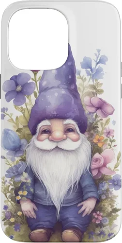 Miniatura 21 de Funda para iPhone 12/12 Pro Cute Purple Aesthetic Anemones Flower Pattern Lavender Gnomo