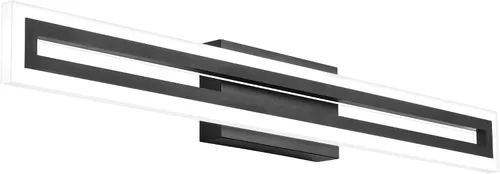 Miniatura 17 de SOLFART Luces de tocador de baño sobre espejo 14W 60 cm Luz de baño moderna negra 6000K ND