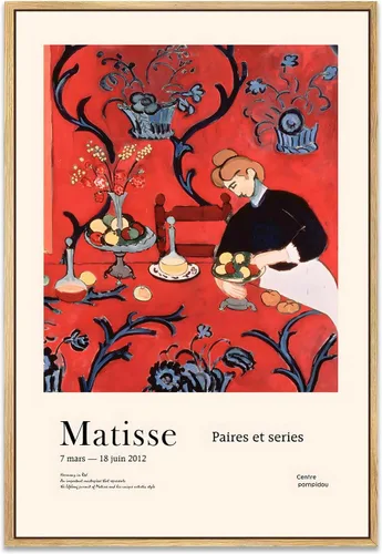 Miniatura 21 de Zzuyi Henri Matisse - Arte de pared, decoración de arte abstracto, decoración de habitación pastel danés, arte de pared bohemio, 12 x 16 pulgadas