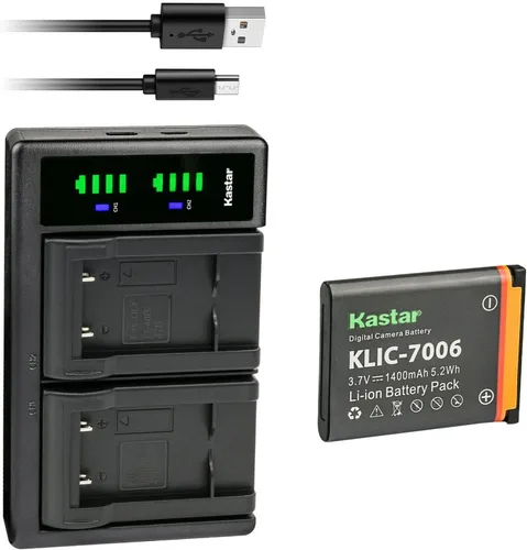 Miniatura 8 de Kastar KLIC-7006 LTD2 - Cargador de batería USB compatible con Kodak Easyshare M532, Easyshare M550, Easyshare M552, Easyshare M575, Easyshare M577