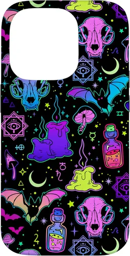 Miniatura 17 de Funda de brujería mágica para iPhone 16 con diseño gótico pastel de Halloween