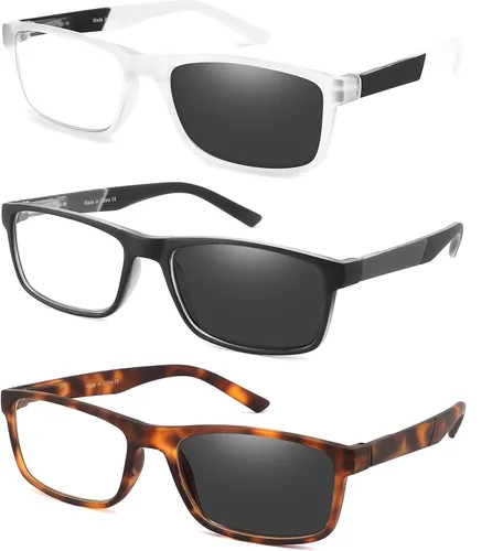 Miniatura 10 de Gafas de lectura con bloqueo de luz azul, paquete de 4 lectores de computadora para mujeres y hombres, anteojos con filtro de rayos UV antirreflejos