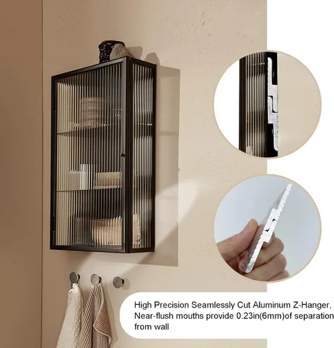Miniatura 4 de Apragaz Tacos franceses, colgador de fotos y espejos resistentes con tornillos, mantiene el nivel, aluminio, soporta 30 libras por par, 2 pulgadas