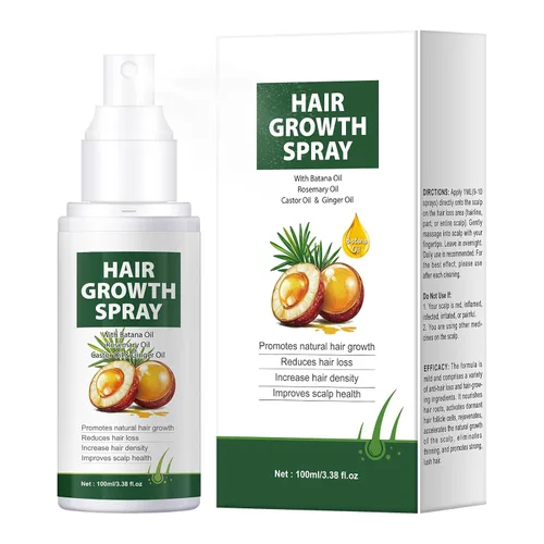 Aceite para el crecimiento del cabello, aceite de batana Dr. Sebi, orgánico con jengibre de ricino de romero, tratamientos naturales para la pérdida