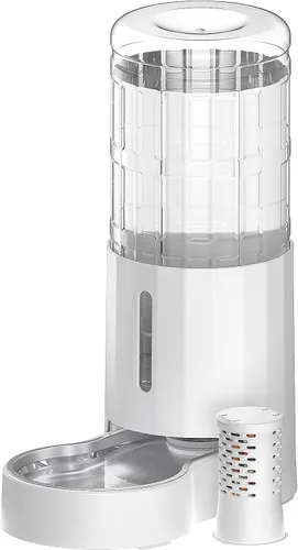 Miniatura 9 de CZPET Dispensador automático de agua de 7L para perros y gatos con cuenco de acero inoxidable, dispensador de agua por gravedad, 100% libre de BPA