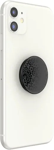 Miniatura 3 de PopSockets Agarre para teléfono con soporte expandible, agarre adhesivo - Lace Noir