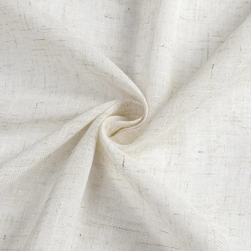 Miniatura 6 de WEST LAKE cortinas de lino natural con pinzas plegadas de 63 pulgadas de largo, 2 paneles, cortinas de estilo rústico para sala de estar