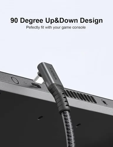 Miniatura 2 de XAOSUN Cable USB 4 de 240 W para cable Thunderbolt 4, cable de datos USB C de 1 pie de transferencia de 40 Gbps, pantalla 8K 4K, compatible con ROG