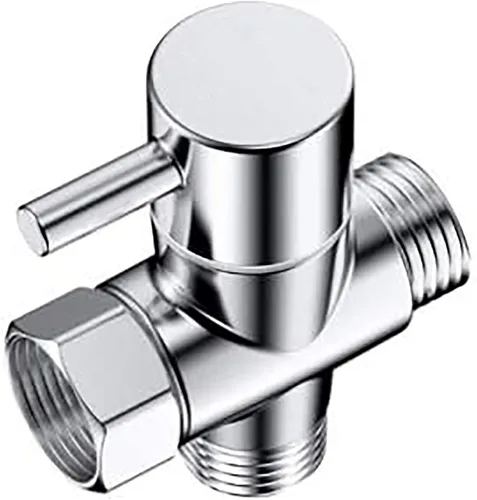 Desviador de brazo de ducha de latón macizo 100%, válvula desviadora de ducha G 1/2 de 3 vías para cabezal de ducha de mano y desviador de cabezal