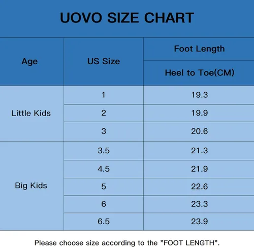 Miniatura 6 de UOVO Boys Shoes Boys Sneakers Boys Hiking Tennis Running Shoes Kids Waterproof Athletic Outdoor Sneakers Non-Slip Comfortable(LittleBig Boys)