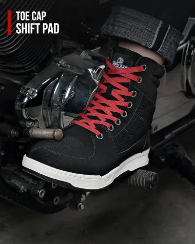 Miniatura 6 de Zapatos para motociclismo Road Street Motocross. Botas de protección para hombres, zapatos para deportes, transpirables y casuales.