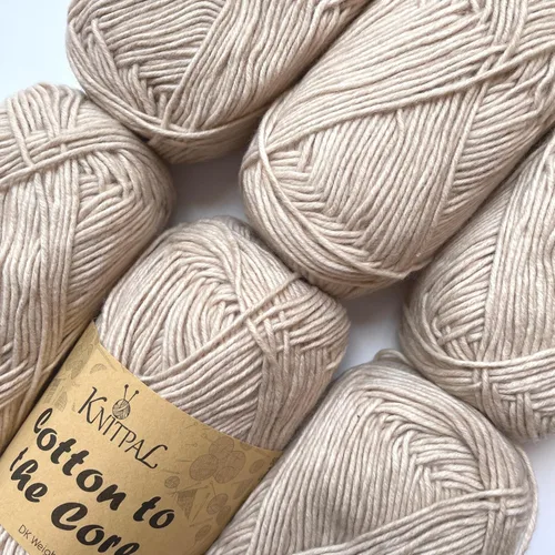 Cotton to The Core - Hilo de algodón para ganchillo, paquete de 6 (852 yardas/10.58 oz), patrones gratuitos, apto para principiantes, hilo suave