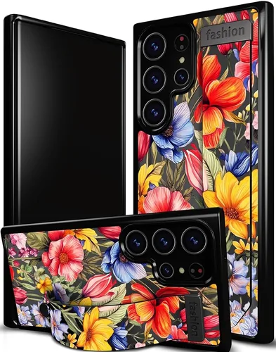 Miniatura 71 de Compatible para Samsung Galaxy S23 Funda Bonita con Correa Soporte Dedo Kickstand, Fundas de Silicona Geniales de Diseñador Funda Cover - Mariposa