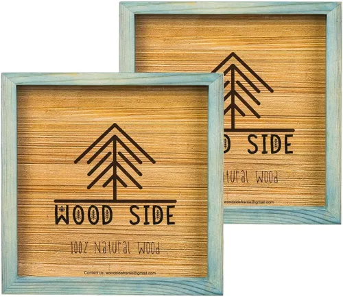 Miniatura 23 de Marcos de fotos de madera negra de 8 x 10 pulgadas, juego de 2 – 100% madera maciza ecológica natural con bordes gruesos para montaje en pared