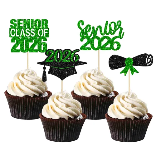 Miniatura 15 de Gyufise 1 decoración de pastel So Proud of You Black Glitter 2026 Decoración de pastel de fiesta de graduación You Did It, decoración de pastel