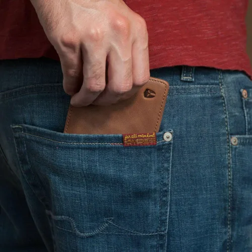 Miniatura 6 de Billetera de dos espacios para identificación, sostenedor de RFID, compartimento para tarjetas de capacidad extra, lo mejor en protección