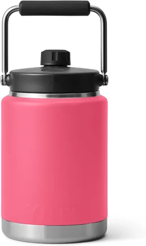 Miniatura 3 de YETI Rambler Jarra de Medio Galón, Aislada al Vacío, A Prueba de Fugas, Acero Inoxidable con MagCap Rosa (Tropical Pink)