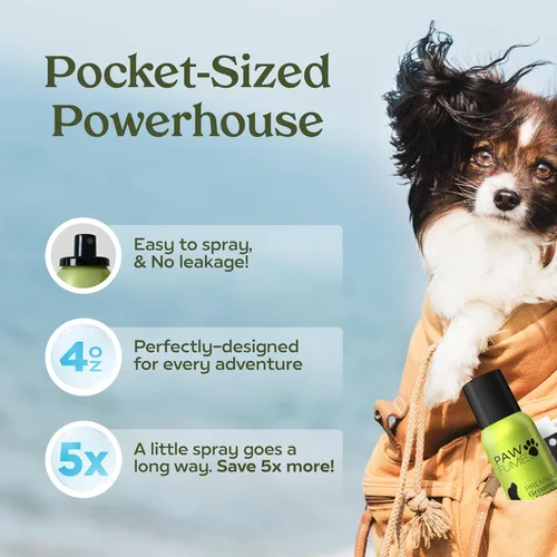 Miniatura 6 de PAWFUME - Perfume en aerosol para perros para aseo, cinta azul, paquete de 1 – Mantén a tu cachorro fresco todo el día – Probiótico, sin alcohol