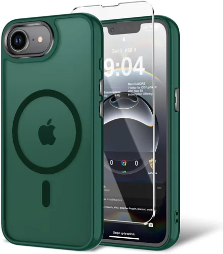 Miniatura 173 de Funda para iPhone 11 con protector de pantalla, compatible con MagSafe, ultra delgada, translúcida, mate, a prueba de golpes, color negro