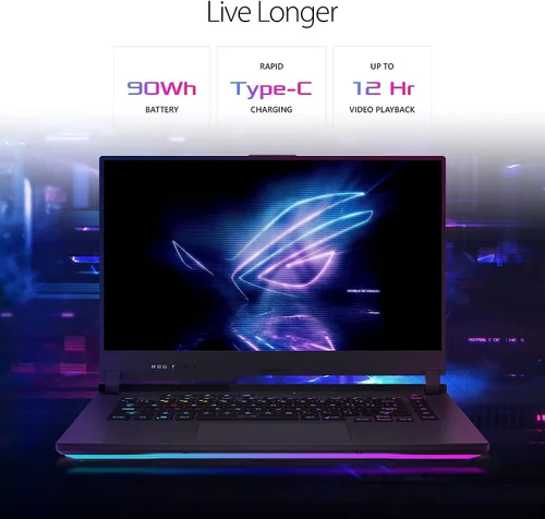 Miniatura 7 de ASUS ROG Strix G15 - Laptop para juegos FHD de 15.6 pulgadas, NVIDIA GeForce RTX 3060, procesador AMD Ryzen 7 4800H, 16GB RAM 1TB SSD, teclado