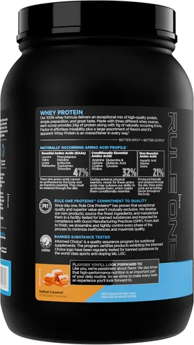 Miniatura 3 de Proteína de Suero Rule 1 – 24g de Proteína de Acción Rápida de Fuentes de Suero Completo con EAAs y BCAAs de Origen Natural para Recuperación