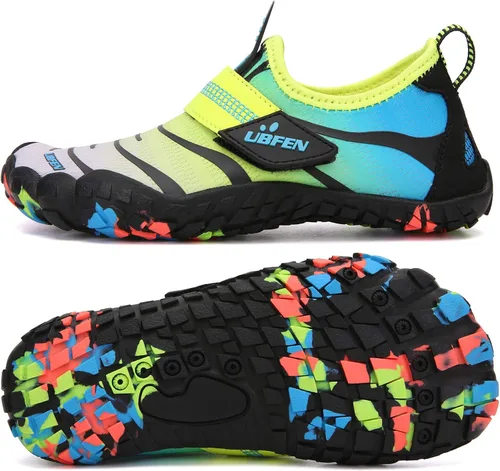 UBFEN - Zapatos para el agua para niños y niñas, acuáticos y livianos, de secado rápido para ir a la playa, practicar deportes y natación, es como