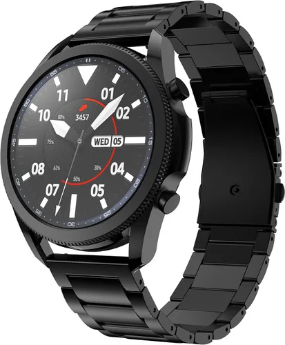 Correa de titanio compatible con Galaxy Watch 3 de 1.772 pulgadas/Galaxy Watch de 1.812 pulgadas, para hombre, 0.866 pulgadas, correa de reloj de