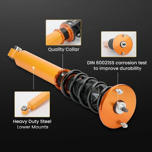 Miniatura 3 de maXpeedingrods Coilovers para Nissan Skyline 1993-1998 ECR33/ER33/HR33, kit de suspensión helicoidal ajustable en altura, amortiguador amortiguador
