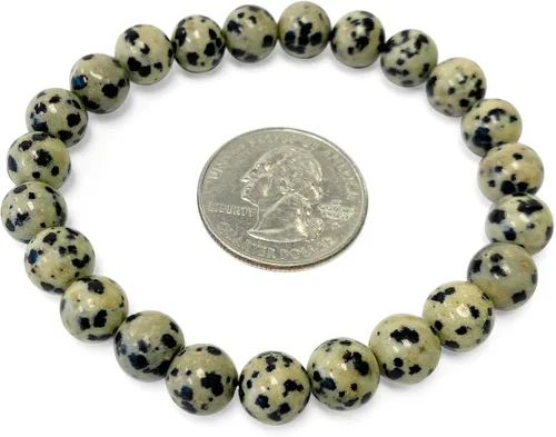 Miniatura 87 de Gem Avenue Handmade Round Bead Stretch Bracelet Unisex Natural Stone Beaded Jewelry for Men & Women, Elastic Wristband for Daily Wear