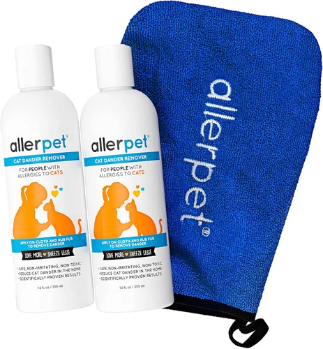 Miniatura 11 de Allerpet Removedor de Caspa de Gato Libre de Aloe Vera - Alivio de Alergias por Caspa de Mascotas, Alivio de Alergias Natural y Seguro para Gatos