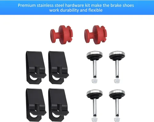 Miniatura 3 de Kit de zapatas y cilindros de rueda de freno delantero para Honda Foreman 450 TRX450 ES/S 1998-2004 (izquierda y derecha) TRX450FE/TRX450FM, OEM#