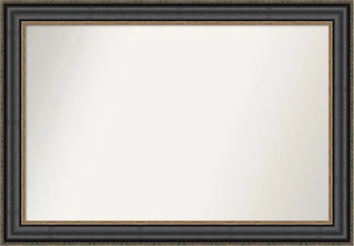 Miniatura 89 de Amanti Art Espejo personalizado, espejo de baño negro puente, espejo de pared o espejo de tocador de baño sobre el fregadero (26 x 26 pulgadas)