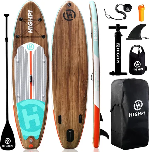 Miniatura 14 de Inflatable Stand Up Paddle Board for Youth and Adults – Wide Sup with Premium Accessories, Blow Up Paddleboard for Surfing, Fishing, Yoga & More