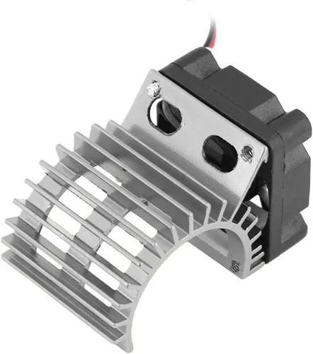 Miniatura 8 de Disipador de calor de motor RC con ventilador de refrigeración, ventilador de enfriamiento de disipador de calor RC para automóvil RC eléctrico a
