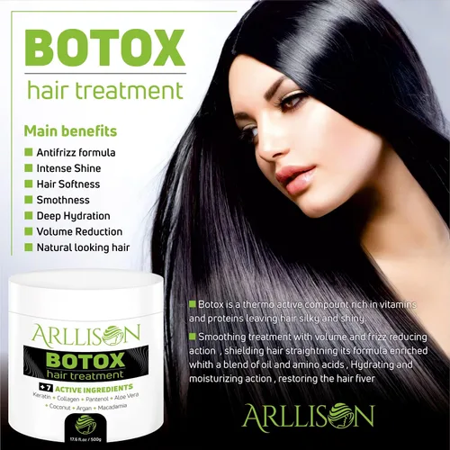 Miniatura 2 de Tratamiento capilar Botox con antifrizz, cabello suave y brillante con hidratación profunda, sin formaldehído, suaviza, hidratante, añade brillo