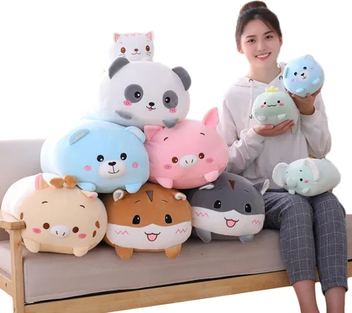 Miniatura 3 de Oso de Peluche Juguete Animal de Peluche Almohada Cilíndrica para Abrazar Regalos para Cumpleaños de Niños, San Valentín, Navidad, 8 pulgadas