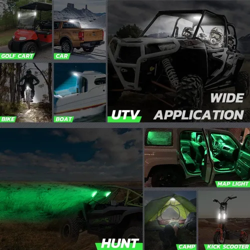 Miniatura 8 de Nibright UTV - Luz interior de cúpula para UTV, accesorios universales para UTV, Polaris RZR Ranger Can-Am Defender, ATV, camión, automóvil