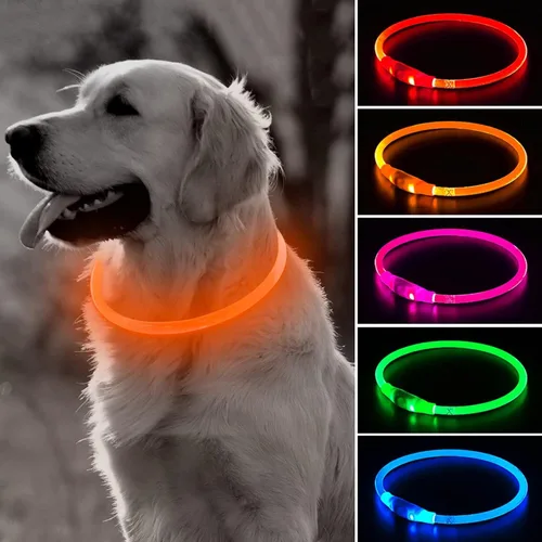 Miniatura 16 de BSEEN Collar LED para Perro - Collar LED para Perro Recargable Resistente al Agua - Collar LED para Mascotas de TPU Cortável para Perros Pequeños
