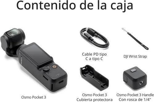 Miniatura 7 de DJI Osmo Pocket 3, cámaras de vlogging con CMOS de 1 pulgada y cámara de vlog 4K/120fps, estabilización de 3 ejes, enfoque rápido, seguimiento